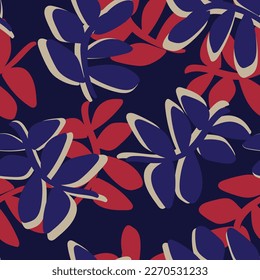 Tropical Leaf seamless pattern design for fashion textiles, graphics and crafts