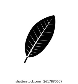 Tropical Leaf Silhouette Design Element For Modern Decoration And Nature Inspired Artworks