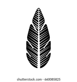 tropical leaf summer icon