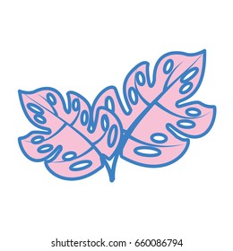 tropical leaf summer icon