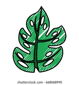 tropical leaf summer icon
