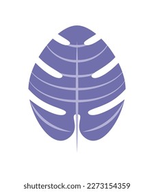 tropical leaf textured plant isolated icon