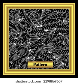 Tropical leaf Wallpaper background pattern vector, luxury nature leaf pattern design, golden banana leaf line art, hand drawn design for fabric, print, cover, banner and invitation, vector illustratio