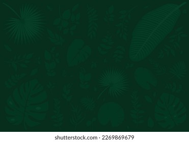 Papel tapiz de hojas tropicales, diseño elegante de patrones de hojas de naturaleza, arte de línea de hojas de plátano, diseño de contorno a mano para tela, impresión, 
portada, banner e invitación, ilustración de icono vector
