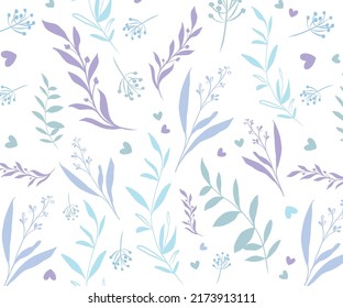 Tropical leaf Wallpaper, Luxury nature leaves pattern design, Purple and Blue leaf line arts, Hand drawn outline design for fabric , print, cover, banner and invitation, Vector illustration.