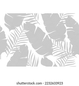 Tropical leaf Wallpaper, Luxury nature leaves pattern design, Golden banana leaf line arts, Floral pattern, Golden split-leaf Philodendron plant with monsters plant line arts, Vector illustration.