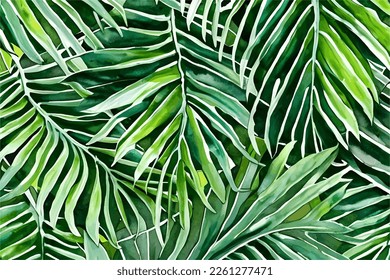 Tropical leaf Wallpaper, Luxury nature leaves pattern design, Golden leaf line arts, Watercolor Floral Pattern, Hand drawn outline design for fabric , print, cover, banner and invitation, Vector.