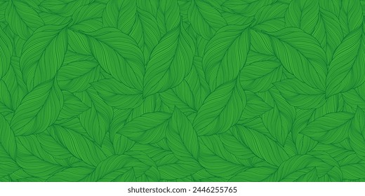 Tropical leaf Wallpaper, Luxury nature leaves pattern design, Golden banana leaf line arts, Hand drawn outline design for fabric , print, cover, banner and invitation