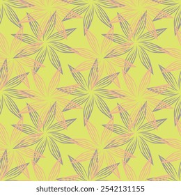 Tropical leaf Wallpaper, Luxury nature leaves pattern design, Golden banana leaf line arts, Hand drawn outline design for fabric , print, cover, banner and invitation, Vector illustration.