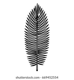 tropical leafs decorative icon