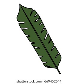 tropical leafs decorative icon