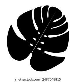 Tropical leave icon. vector illustration