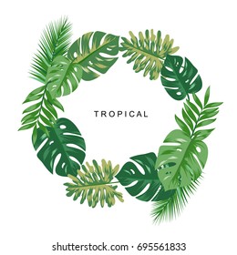 Tropical Leave Vector Design