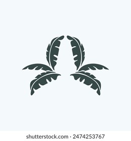 Tropical leave vector image.shape and logo vector