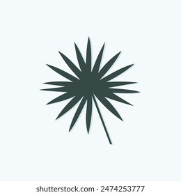 Tropical leave vector image.shape and logo vector