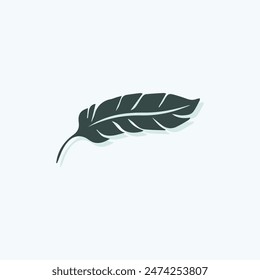 Tropical leave vector image.shape and logo vector