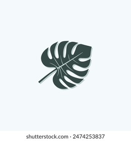 Tropical leave vector image.shape and logo vector