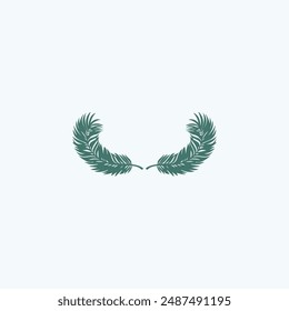 Tropical leave vector image.shape and logo vector