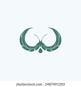 Tropical leave vector image.shape and logo vector
