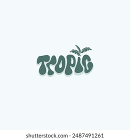 Tropical leave vector image.shape and logo vector