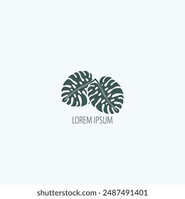Tropical leave vector image.shape and logo vector