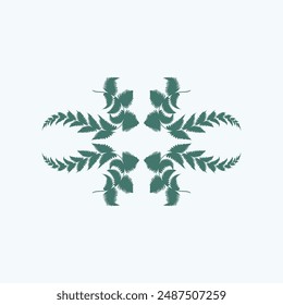 Tropical leave vector image.shape and logo vector