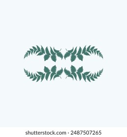 Tropical leave vector image.shape and logo vector