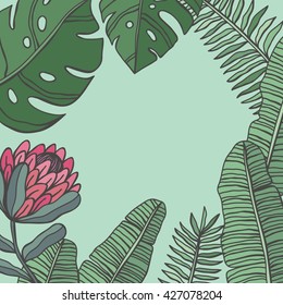 tropical leaves