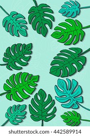 Tropical leaves