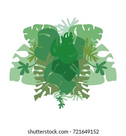 Tropical leaves.
