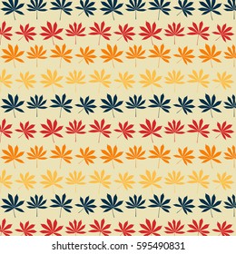 Tropical leaves abstract vector fabric texture background pattern