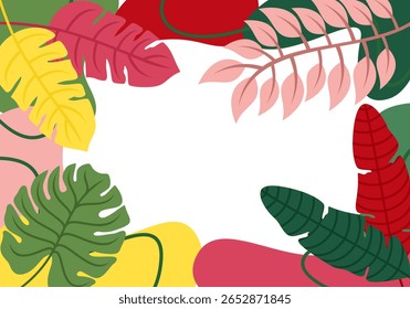 Tropical Leaves Arrangement for Decorative Purposes