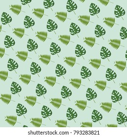 Tropical leaves background