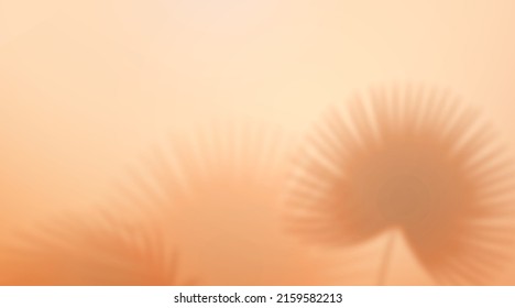 Fondo de hojas tropicales, sombra de hojas de palma. Hojas exóticas en la sombra. Cama con silueta de hojas de palma. Fondo de ilustración vectorial con follaje exótico, reflejo borroso de la hoja de palmera