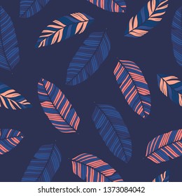 Tropical  leaves. Botanical seamless pattern. Tropical background. Tropical pattern. Vector background.