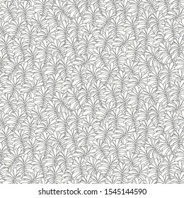 Tropical leaves botanical seamless vector pattern