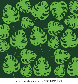 Tropical leaves design