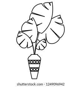 tropical leaves design