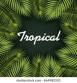 Tropical leaves design