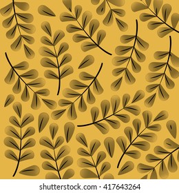 Tropical leaves design. leaf icon. natural concept, vector illustration