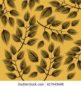 Tropical leaves design. leaf icon. natural concept, vector illustration
