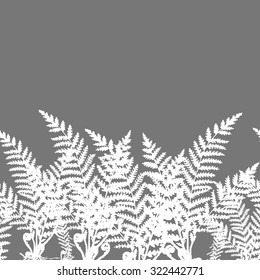 Tropical leaves design. Vector illustration. horizontal Seamless