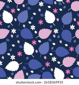 Tropical leaves, floral seamless pattern. Tropical leaves, floral illustration. Tropical leaves, floral background. Perfect for fabric, textile, wallpaper, and decor. SSTKbackgrounds