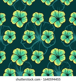 tropical leaves flower seamless pattern new style