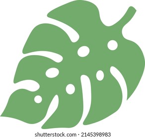 Tropical Leaves individual florals elements