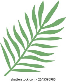 Tropical Leaves individual florals elements