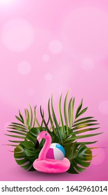 Tropical leaves. Jungle background flower and palm. Vector jungle illustration. Colorful collection