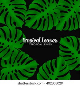 Tropical leaves pattern