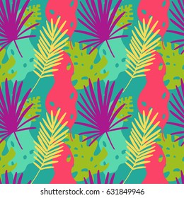 Tropical leaves pattern