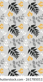 Tropical leaves pattern background. Tropical leaves illustration pattern. Tropical leaves background. Perfect for textile, fabric, print, greeting, wallpaper, many more. SSTKbackgrounds
